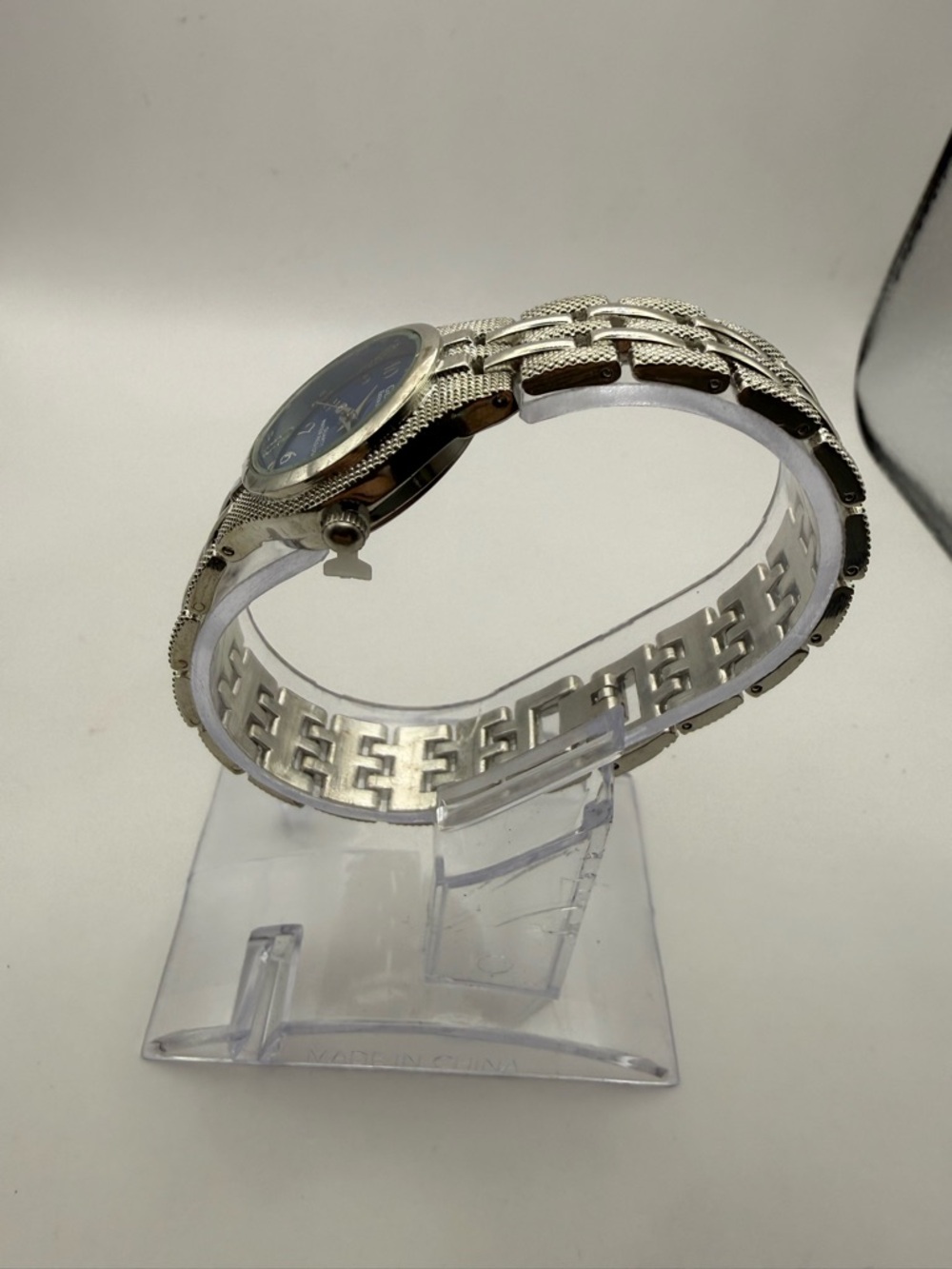 Geneva His & Hers Quartz Movement Watch Set Silver with Blue Dial (New Battery) - Picture 14 of 14